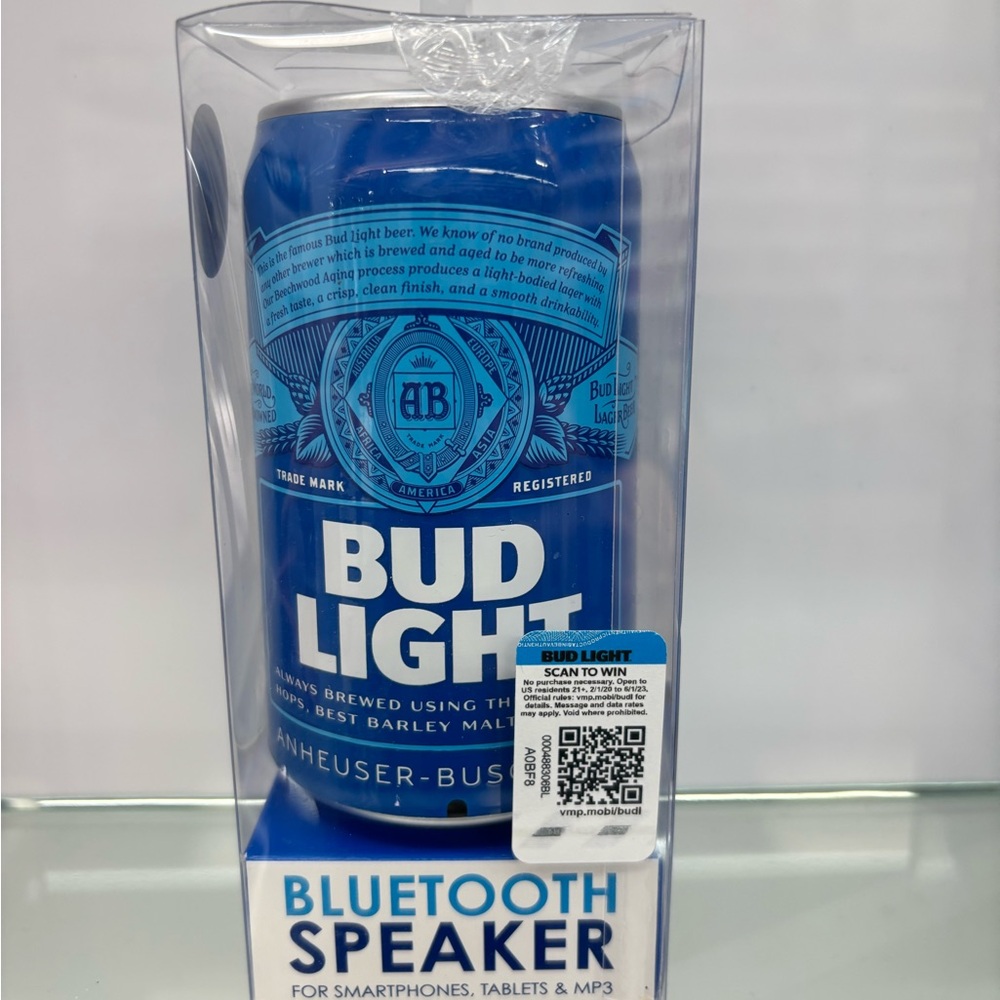 Bud Light Blue Bluetooth Portable Speaker